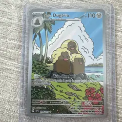 Pokemon SV08 Surging Sparks Card 208/191 Alolan Dugtrio Illustration Rare - Image 5