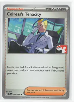 Pokemon Prize Pack Series 7 Colress's Tenacity 057/064 - PLAY STAMP - Image 1