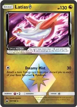 Latias Prism Star (#107/168) - Holofoil SM - Celestial Storm LP Pokemon - Image 1