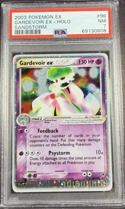 2003 Pokemon EX Sandstorm 96 Gardevoir EX Holo PSA 7 NM - Image 1