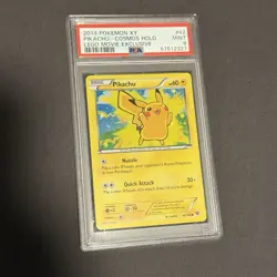 PIKACHU COSMOS HOLO LEGO MOVIE EXCLUSIVE PSA 9 2014 POKEMON XY 42/146 MINT - Image 1