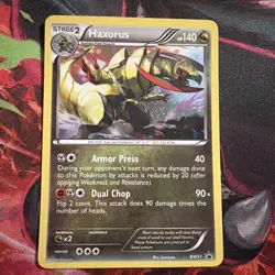 Pokemon TCG Haxorus BW57 Holo Black Star Promo Card Authentic, Ungraded - Image 1