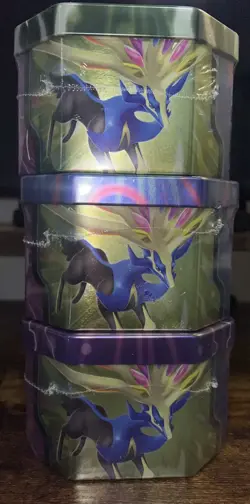 Pokemon TCG SEALED Azure Legends Tin Set of 3 Full Art Set Dialga Kyogre Xerneas - Image 2