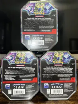 Pokemon TCG SEALED Azure Legends Tin Set of 3 Full Art Set Dialga Kyogre Xerneas - Image 3
