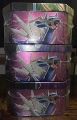 Pokemon TCG SEALED Azure Legends Tin Set of 3 Full Art Set Dialga Kyogre Xerneas - Image 4