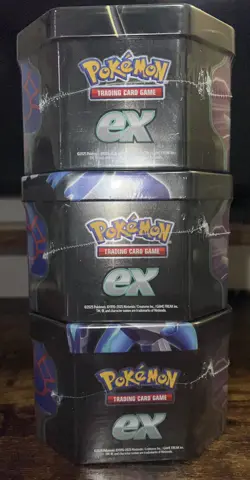 Pokemon TCG SEALED Azure Legends Tin Set of 3 Full Art Set Dialga Kyogre Xerneas - Image 5