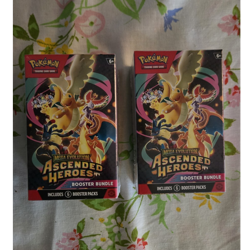 Set of 2 Pokemon Mega Evolution Ascended Heroes Booster Bundles 6 Packs - Sealed - Image 1