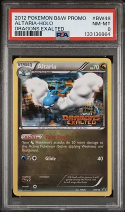 2012 Pokemon Black & White Promo #BW48 Altaria Dragons Exalted PSA 8 [POP 10] - Image 1