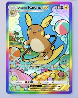 Pokemon TCG Pocket Trading Trade Raichu EX [Rainbow] - Image 1