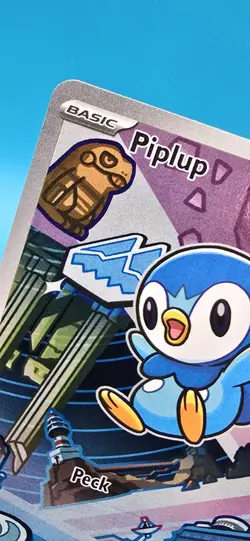 Pokemon TCG Piplup Basic Me02: Phantasmal Flames Rare Holo 098/094 70HP - Image 2