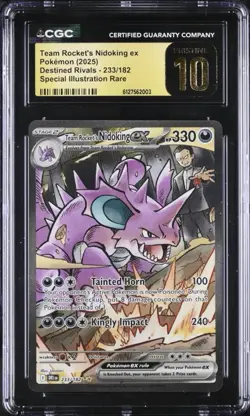Pokemon Team Rocket's Nidoking ex Special Illustration Rare Holo 233/182 330HP - Image 1