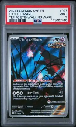 2024 POKEMON SVP EN-SV BLACK STAR PROMO #097 FLUTTER MANE PSA 9 #097 - Image 1