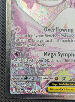 Mega Gardevoir Ex 178/132 Mega Evolution Illustration Rare Pokemon TCG NM - Image 5