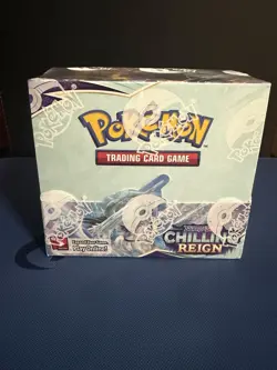 Pokemon TCG Chilling Reign Booster Box Sealed-36 Packs Near Mint + Acrylic Case! - Image 1