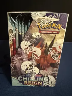 Pokemon TCG Chilling Reign Booster Box Sealed-36 Packs Near Mint + Acrylic Case! - Image 2
