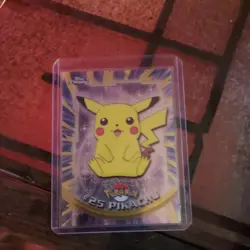 MINT Pokemon Pikachu Topps Chrome Series 1 Chrome 25 Cute Starter Invest - Image 1