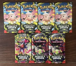Pokemon (21 lot) Booster Packs (7) surging sparks, (7) Journey,(7) Perfect Order - Image 3