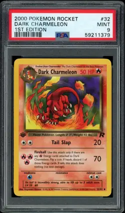 2000 Pokemon Dark Charmeleon 1st Edition 32/82 PSA 9 (Team Rocket) - Image 1