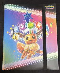 Pokemon Prismatic Evolutions Eevee Binder Collection BINDER ONLY 9 pocket 378 sl - Image 1