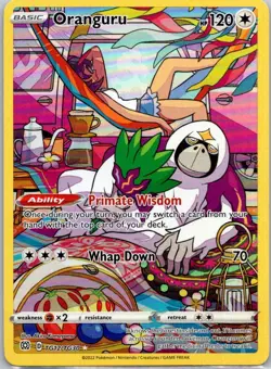 Pokemon TCG Oranguru Ultra Rare Brilliant Stars Trainer Gallery TG12/TG30 LP - Image 1