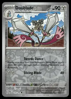 Doublade 133/182 Common Paradox Rift Pokemon Reverse Holo Near Mint - Image 1