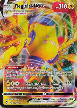Regieleki VMAX 058/245 Silver Tempest Holo Rare VMAX LP Pokemon TCG - Image 1