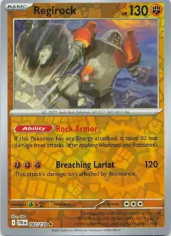 Regirock 082/159 Scarlet & Violet: Journey Together Holo Rare NM Pokemon TCG - Image 1