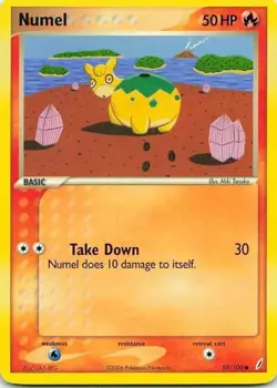 Numel 59/100 EX Crystal Guardians Common NM Pokemon TCG - Image 1