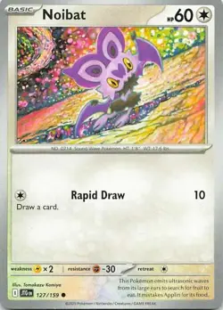 Noibat 127/159 Scarlet & Violet: Journey Together Common NM Pokemon TCG - Image 1
