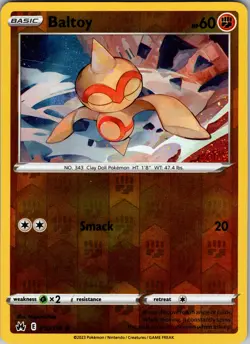 Baltoy Reverse Holo Common Crown Zenith 070/159 NM - Pokemon TCG - Image 1