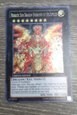 Yu-Gi-Oh! TCG Hieratic Sun Dragon Overlord Of Heliopolis CT09-EN004 Secret NM - Image 1