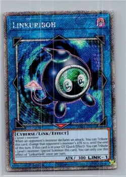 Yugioh Linkuriboh RA04-EN291 Platinum Secret Rare 1st Ed Near Mint - Image 1