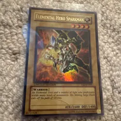Elemental Hero Sparkman YSD-ENS01 Ultra Rare Limited Edition Yu-Gi-Oh Card LP - Image 1