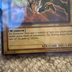 Elemental Hero Sparkman YSD-ENS01 Ultra Rare Limited Edition Yu-Gi-Oh Card LP - Image 4