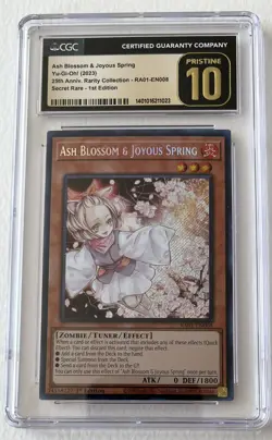 Ash Blossom & Joyous Spring, RA01-EN008 1st Edition, CGC 10 Pristine - Image 1