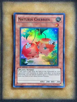 Yugioh Naturia Cherries STBL-EN030 Super Rare 1st Ed LP - Image 1