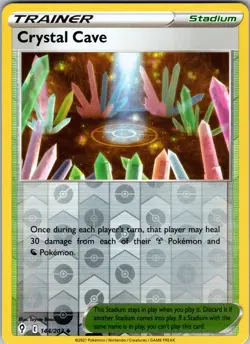 Crystal Cave Reverse Holo Uncommon SWSH07: Evolving Skies 144/203 NM - Pokemon - Image 1