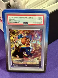 2025 DISNEY LORCANA EN 9-FABLED ENCHANTED #224 BEAST - GRACIOUS PRINCE PSA 9 - Image 3