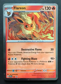 3 X Pokemon Cards PROMO Flareon 167 Vaporeon 168 Jolteon 169 Prismatic Evolution - Image 3