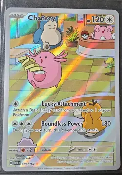 Pokemon TCG Chansey Illustration Twilight Masquerade Card 187/167 NM - Image 1