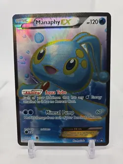 Pokemon Card Manaphy EX 116/122 Breakpoint Full Art Holo -P27 - Image 1
