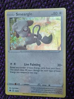 Pokemon TCG Smeargle McDonald Promo 2022 Holo Rare Card 15/15 HOLO BLEED ERROR - Image 4