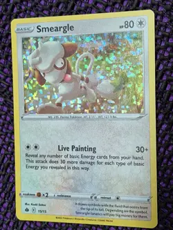 Pokemon TCG Smeargle McDonald Promo 2022 Holo Rare Card 15/15 HOLO BLEED ERROR - Image 5