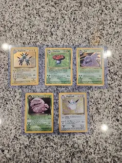 Pokemon Vintage Holo Card Lot - 5 Cards - Image 1