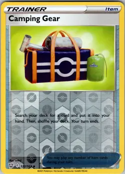 Camping Gear Reverse Holo Uncommon SWSH05: Battle Styles 122/163 NM - Pokemon - Image 1