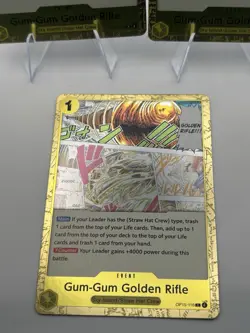 Bandai One Piece Card Game Gum-Gum Golden Rifle OP15-116 Foil Event x3 - Image 4