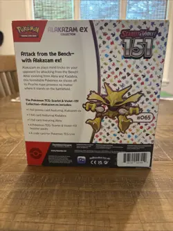 Pokemon TCG Scarlet & Violet Alakazam EX Card 151 Collection - Image 2