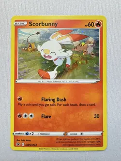 Scorbunny SWSH244 Cosmos Holo - SWSH: Sword & Shield Promo Cards (NM) - Image 1