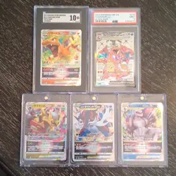 Charizard Graded Lot: PSA 9 Charizard ex + SGC 10 Charizard VSTAR, 5 Cards - Image 1