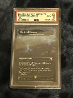 The Dead Marshes - Urborg, Tomb of Yawgmoth PSA 10 MTG LOTR - Image 1